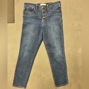 Madewell 10” high rise cropped